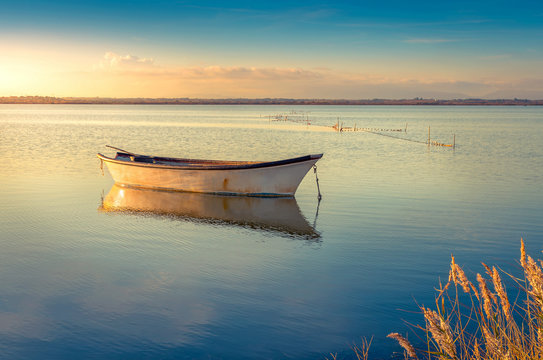 Etang de Canet,pyr&eacute;n&eacute;es orientales.