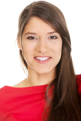 Beautiful young student woman. 