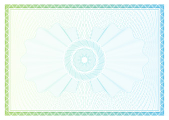 Naklejka premium Certificate. Vector pattern that is used in currency and diplomas