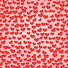 Valentine seamless background of hearts.