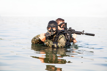 Navy SEAL frogmen 