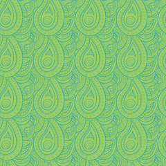 Vector paisley doodle pattern. Abstract doodle pattern hand drawn for textile design, web design, wallpapers and backgrounds.