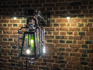 Street lamp in the style of steampunk