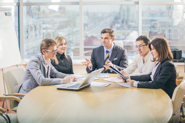 Business people working together in meeting room  in office and planning work