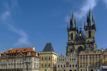 Fototapeta premium Church of Our Lady before Tyn, Prague