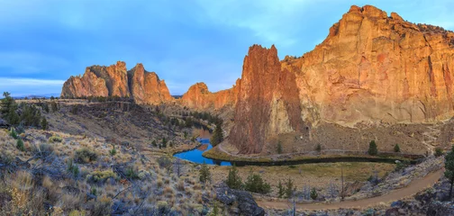 Poster de jardin Canyon Sunrise at Smith Rock State Park in Central Oregon