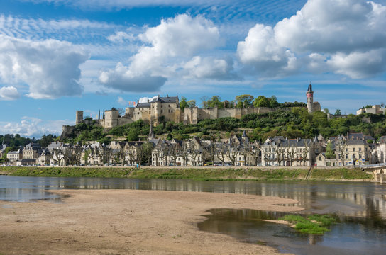 Chinon castle. Loire valley