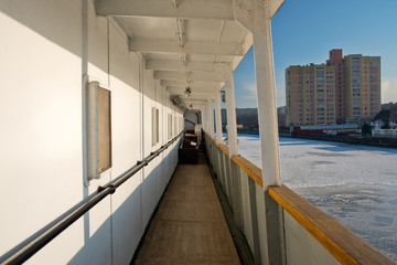 deck of the ship Vitiaz in the afternoon