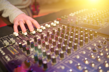 Professional audio mixing console