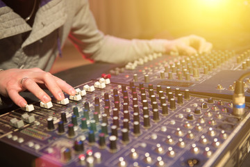 Professional audio mixing console