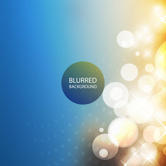 Cover Design Template with Abstract, Blurred, Colorful Background