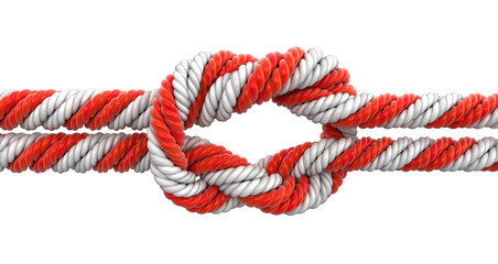 Tied knot. Image with clipping path