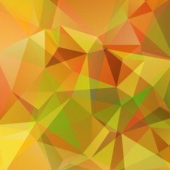 Abstract polygonal vector background. Yellow, orange, green colors. Colorful geometric vector illustration. Creative design template.