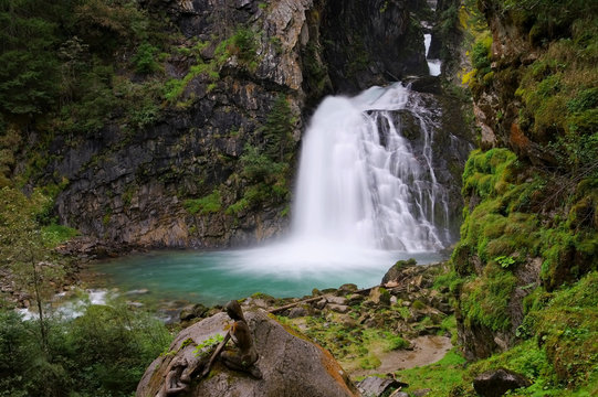 Reinfall - waterfall Reinfall in Alps