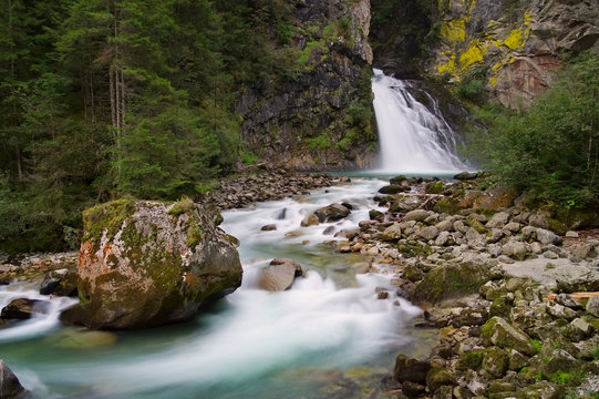 Reinfall - waterfall Reinfall in Alps