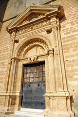 Obraz premium Puerta del Sol, Colegiata de Osuna, provincia de Sevilla, Andalucía, España