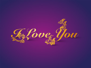 I love you - Background