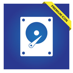 HDD icon. Hard disk drive symbol for web and mobile