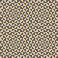 Geometric pattern with silver and golden triangles. Seamless abstract background