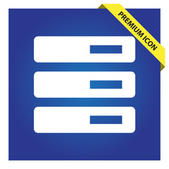 Obraz premium Data server sign icon