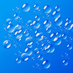 Background of water drops on glass