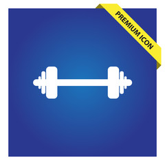 Barbell sign icon