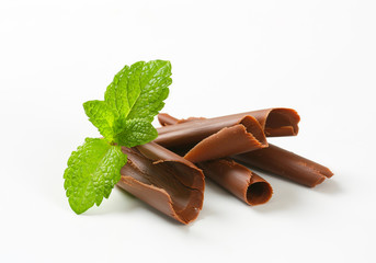 Chocolate curls
