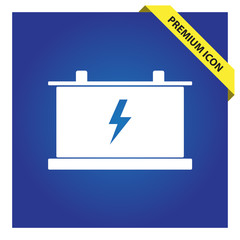 Battery sign icon.