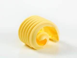 Crédence de cuisine en verre imprimé Produits laitiers Butter curl