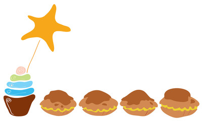 Star of cupcakes/ different from all the most delicious cupcake star