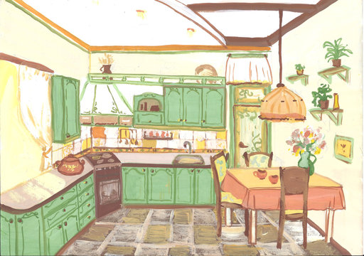 Interior of a kitchen