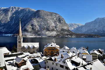 Hallstatt am Hallstättersee im Salzkammergut