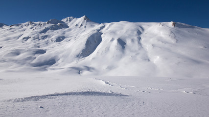 Fototapeta na wymiar Austrian Alps in Winter