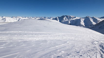 Fototapeta na wymiar Austrian Alps in Winter