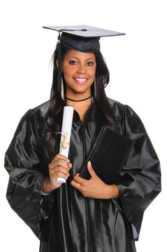 Graduate Woman Holding Diploma