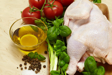 chicken spices background