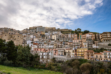 Fototapeta na wymiar Cammarata in Central Sicily