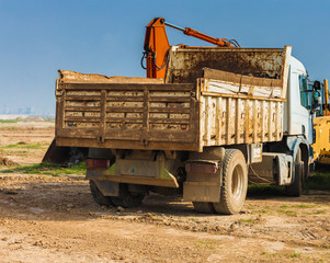 Dump truck in Iraq