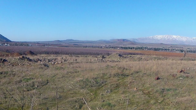 Golan Heights, a view of the Mount Hermon/Golan Heights, Israel
