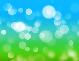 Fototapeta premium Natural green paradise background with selective focus