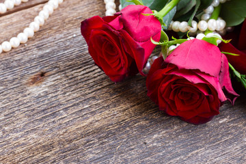 red roses on table 