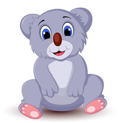 Obraz premium cute koala cartoon