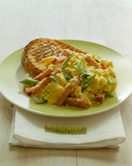 Scrambled Eggs with ham.