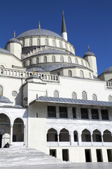 Fototapeta na wymiar Kocatepe Mosque - details in Ankara, the capital city of Turkey