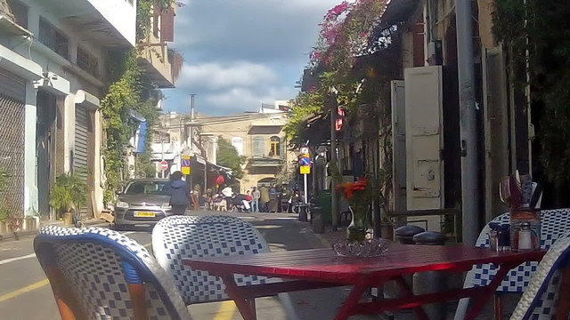 Jaffa, morning in the old town/Old town street in Tel Aviv-Jaffa, Israel