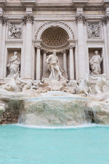 Obraz na płótnie Canvas The Trevi Fountain (Fontana di Trevi) - Rome, Italy