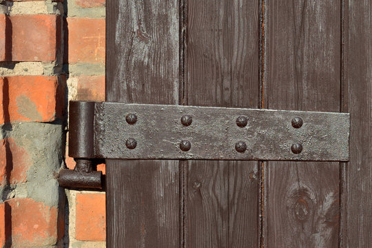 Antique door hinge