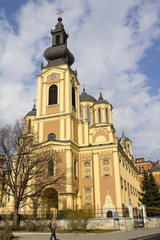 Fototapeta na wymiar Orthodox church in Sarajevo, Bosnia and Herzegovina