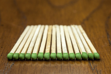 Matches in a row.