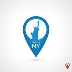 New York location pin